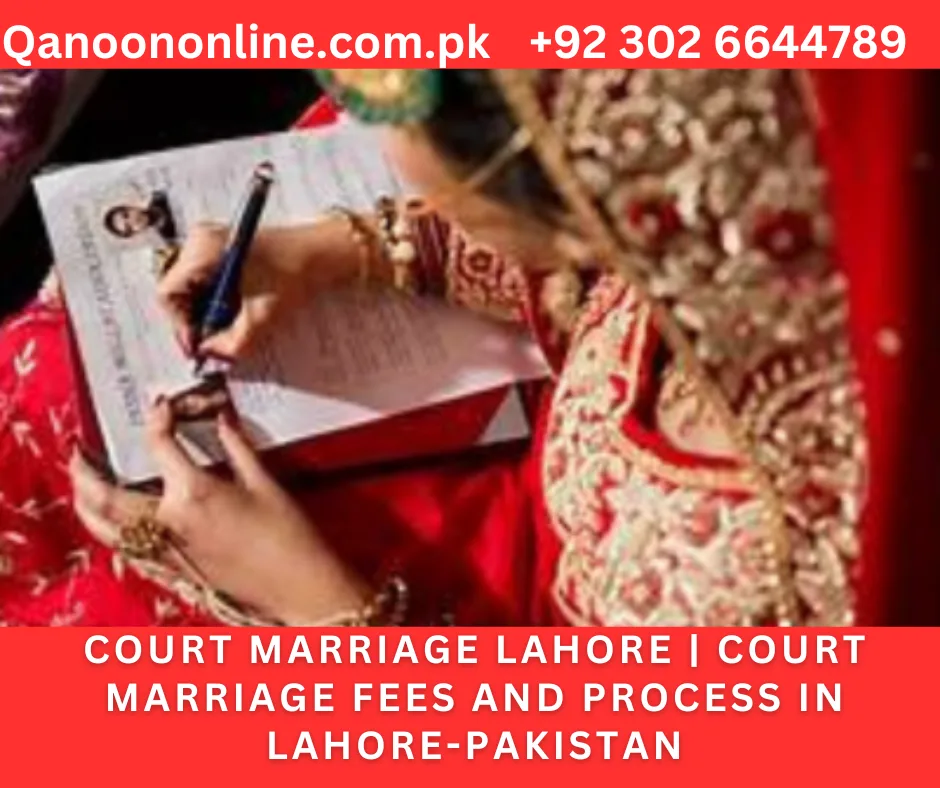 Court Marriage cost in Lahore